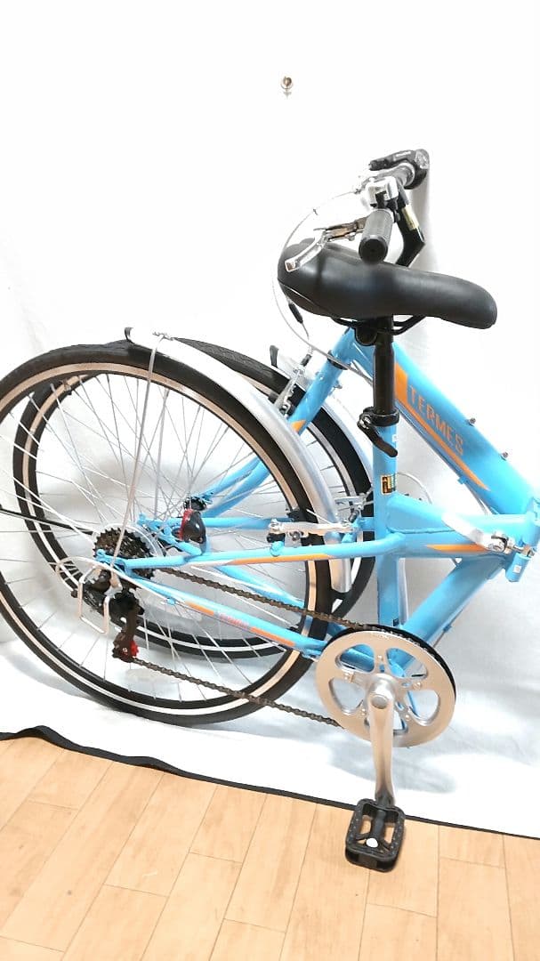 クロスバイク 折りたたみ自転車 約16kg テルメス シマノ6段変速 700×