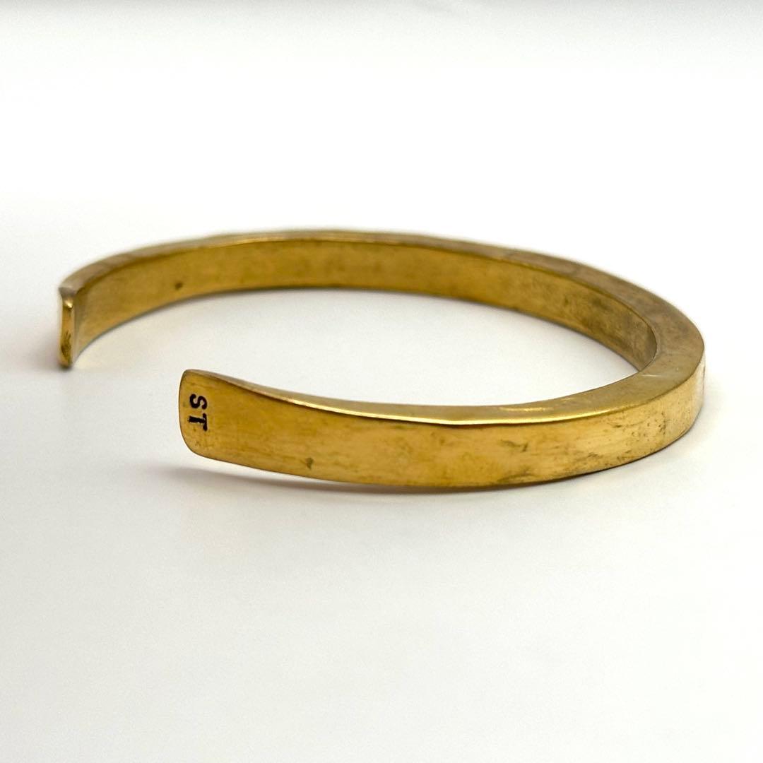 【良品】 セルジュトラヴァル バングル ゴールドカラー 座って空を見上げてごらん