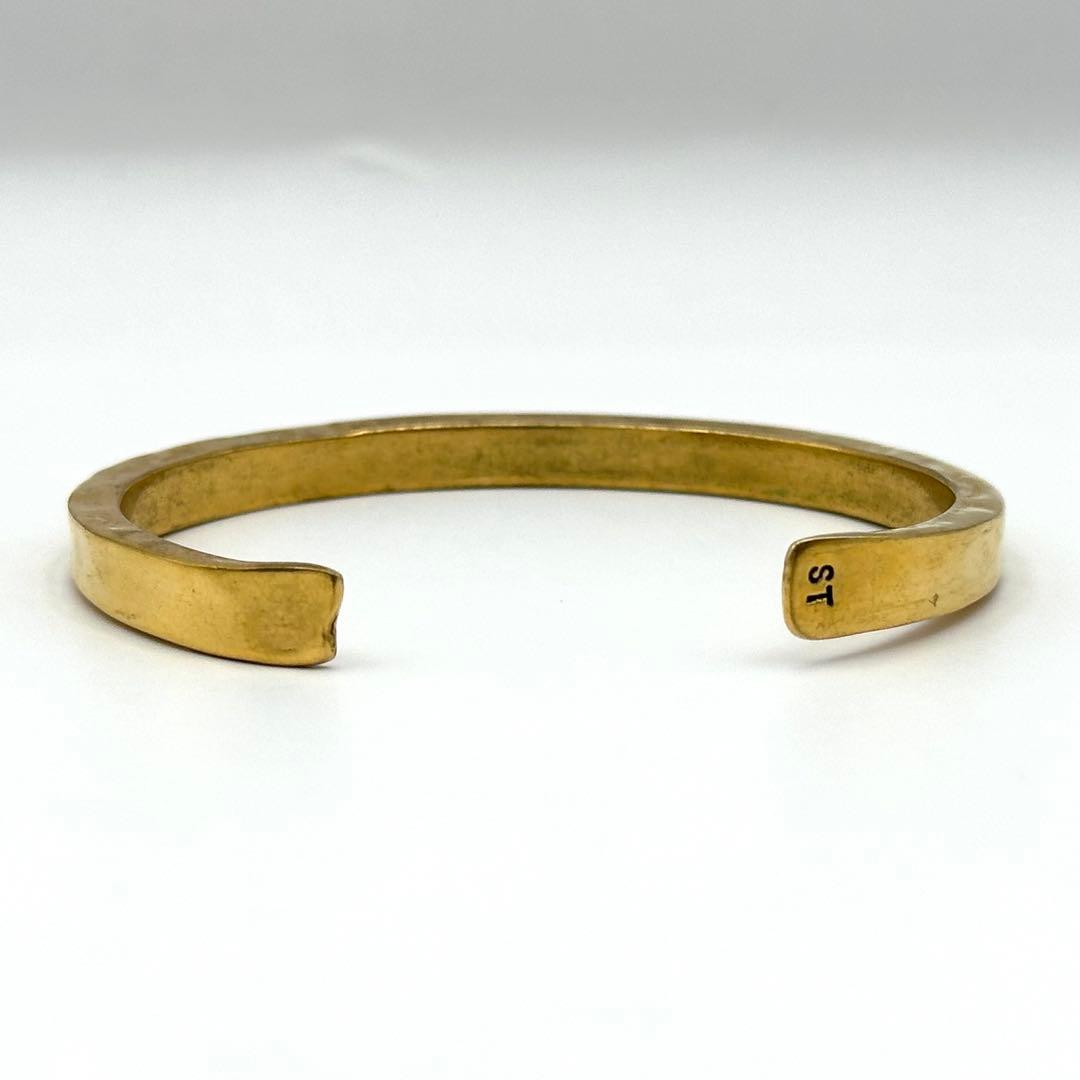 【良品】 セルジュトラヴァル バングル ゴールドカラー 座って空を見上げてごらん