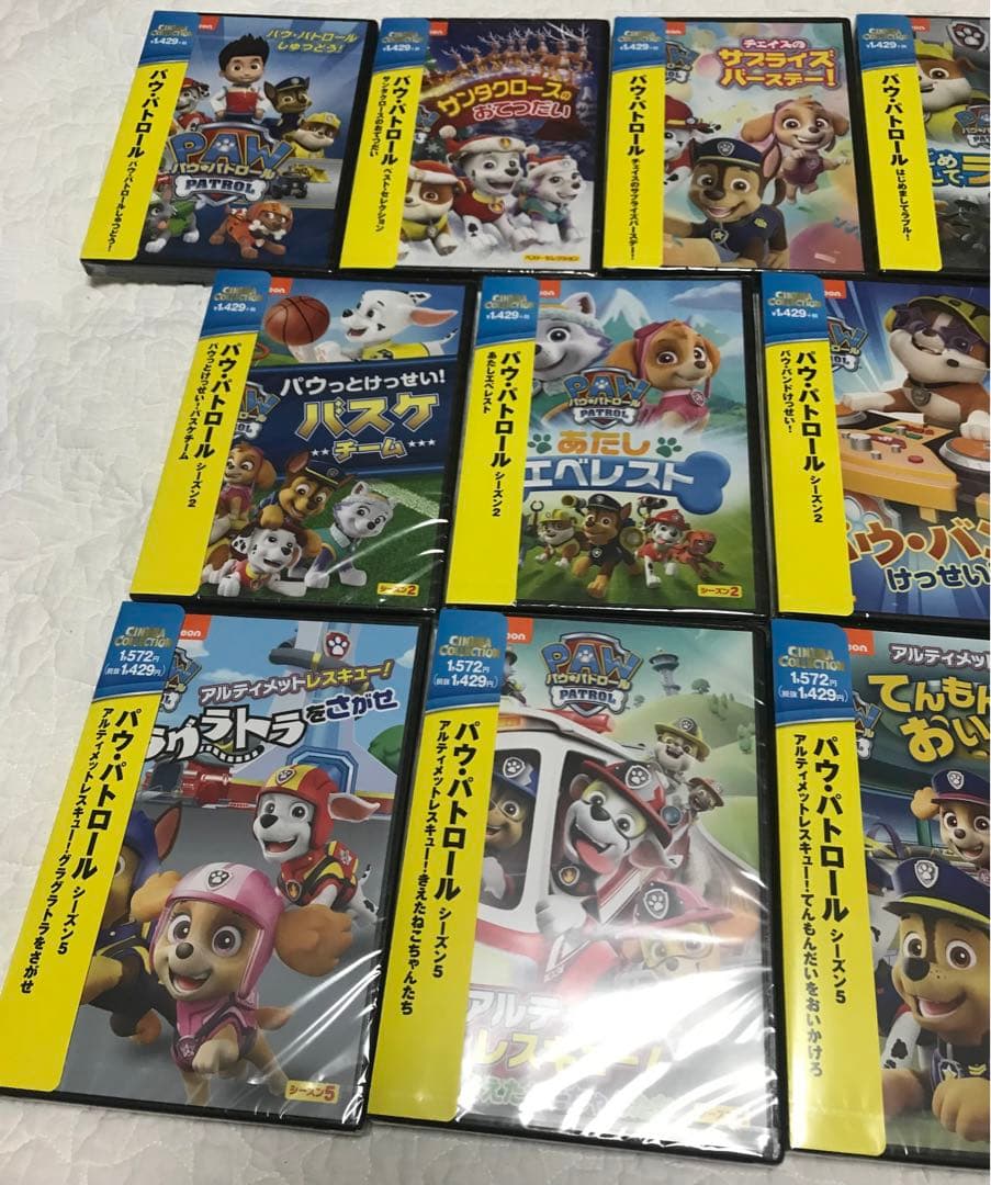 まとめ売り22枚 パウパトロール　DVD 劇場版あり　シーズン1〜5 セット