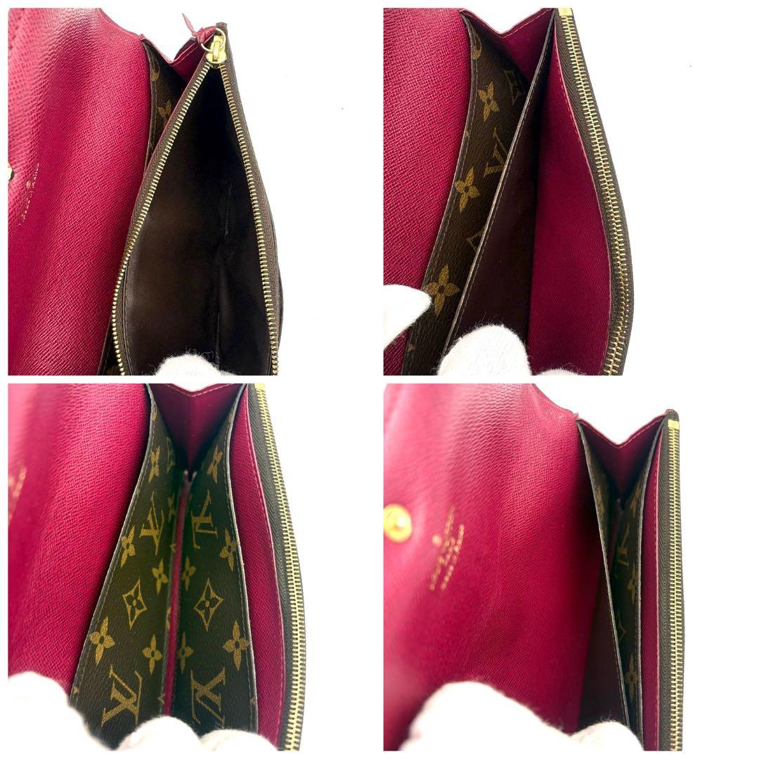 ルイヴィトン モノグラム ポルトフォイユ エミリー フューシャ M61289