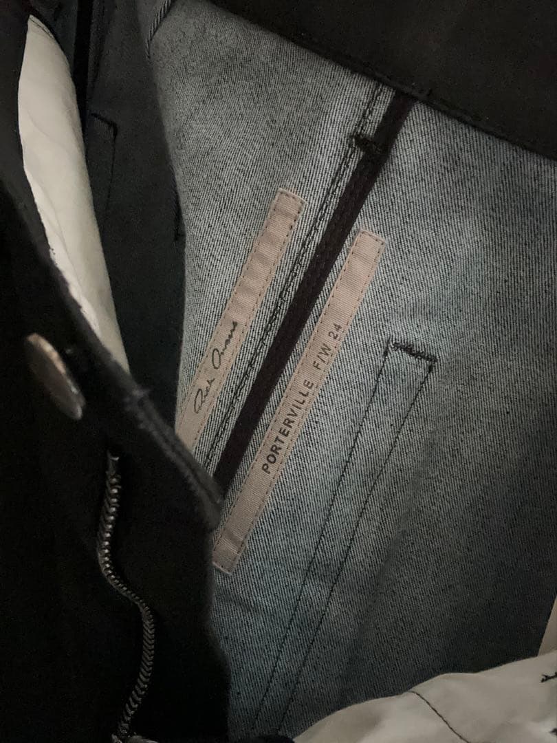 RICKOWENS ブラックデニムハーフパンツ