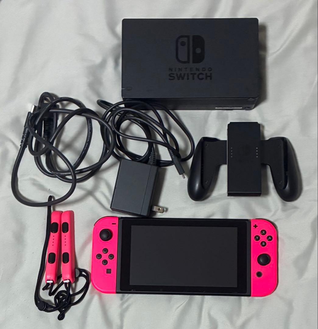 Nintendo Switch ネオンピンク 付属品完備 箱無し 動作確認済み