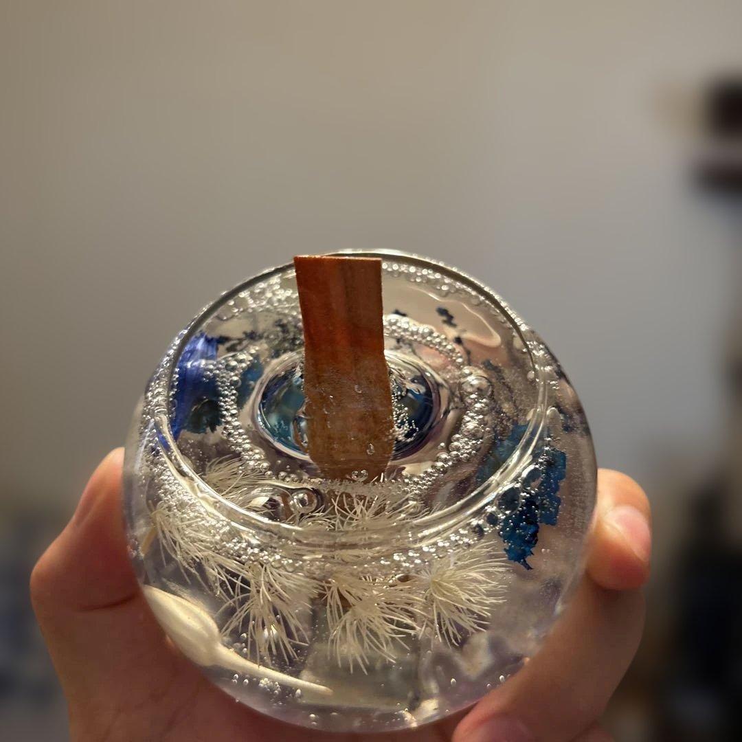 浄化！パチパチ焚き火みたい！アメジストとローズクオーツのジェルキャンドル！