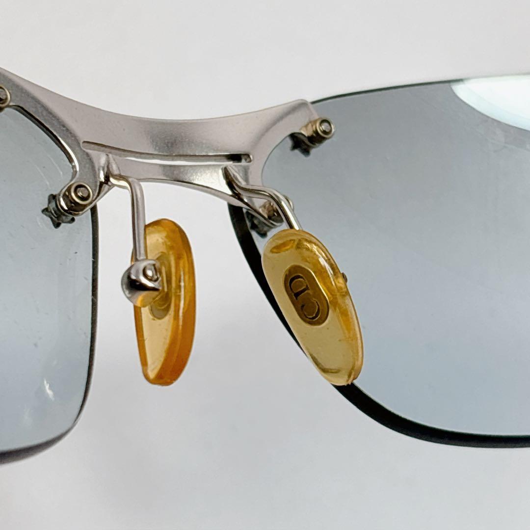 3280◯ DIOR シルバー フレーム スポーツ サングラス
