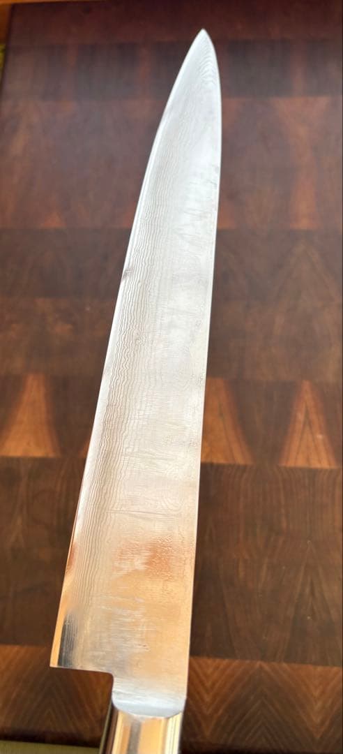 龍泉刃物　摩天楼　ダマスカス　筋引　270mm 包丁　越前打刃物　洋包丁