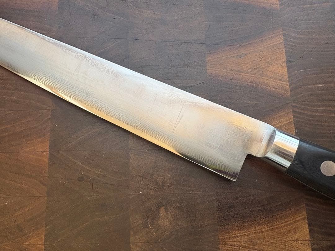 龍泉刃物　摩天楼　ダマスカス　筋引　270mm 包丁　越前打刃物　洋包丁