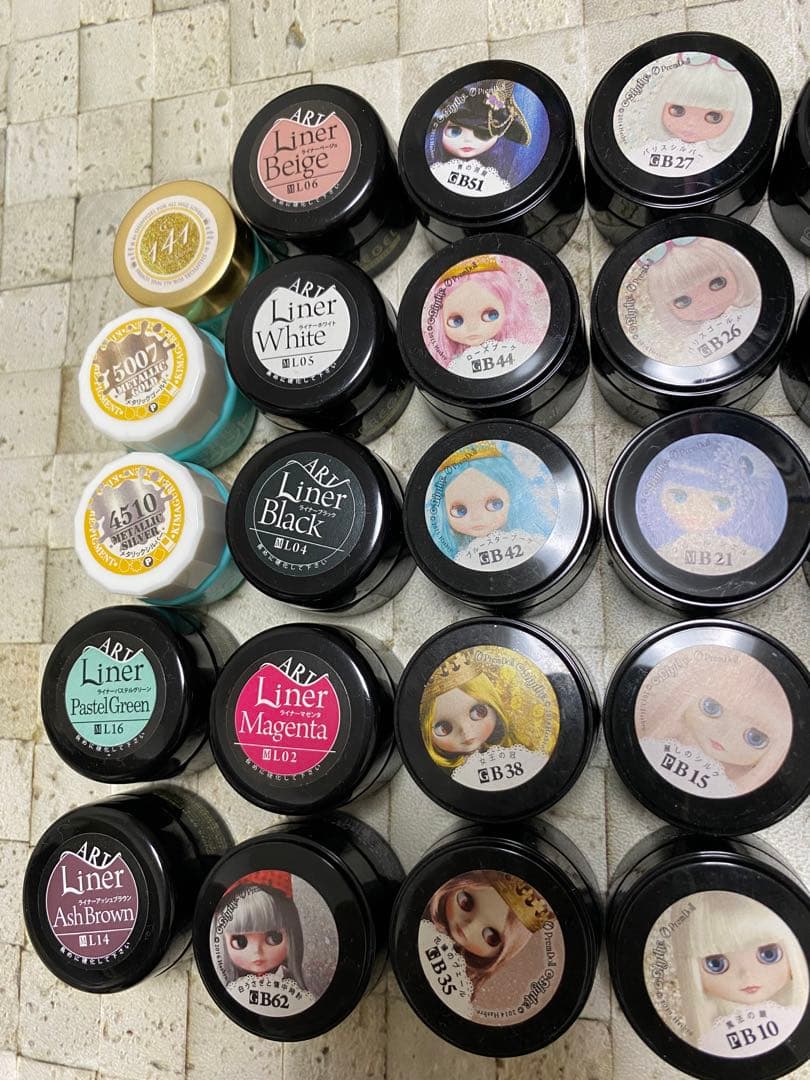 プリジェル/きまぐれピグメント/ellabyshinygel/ジェル40色セット