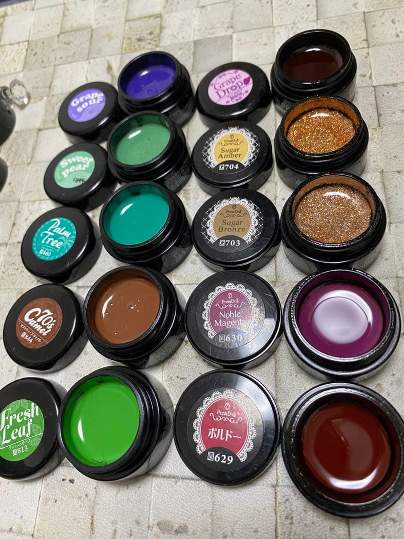 プリジェル/きまぐれピグメント/ellabyshinygel/ジェル40色セット