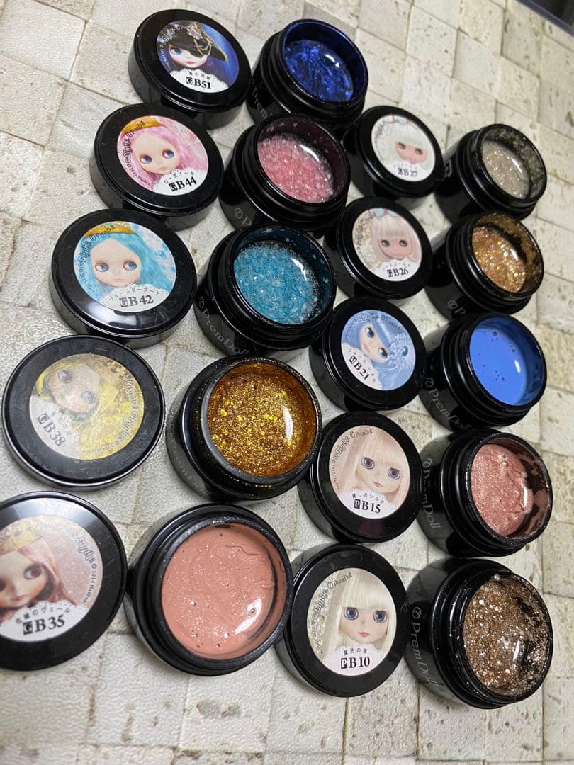 プリジェル/きまぐれピグメント/ellabyshinygel/ジェル40色セット