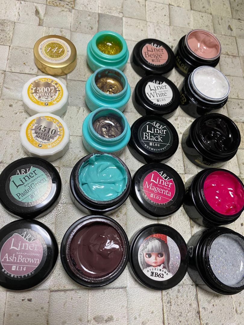 プリジェル/きまぐれピグメント/ellabyshinygel/ジェル40色セット