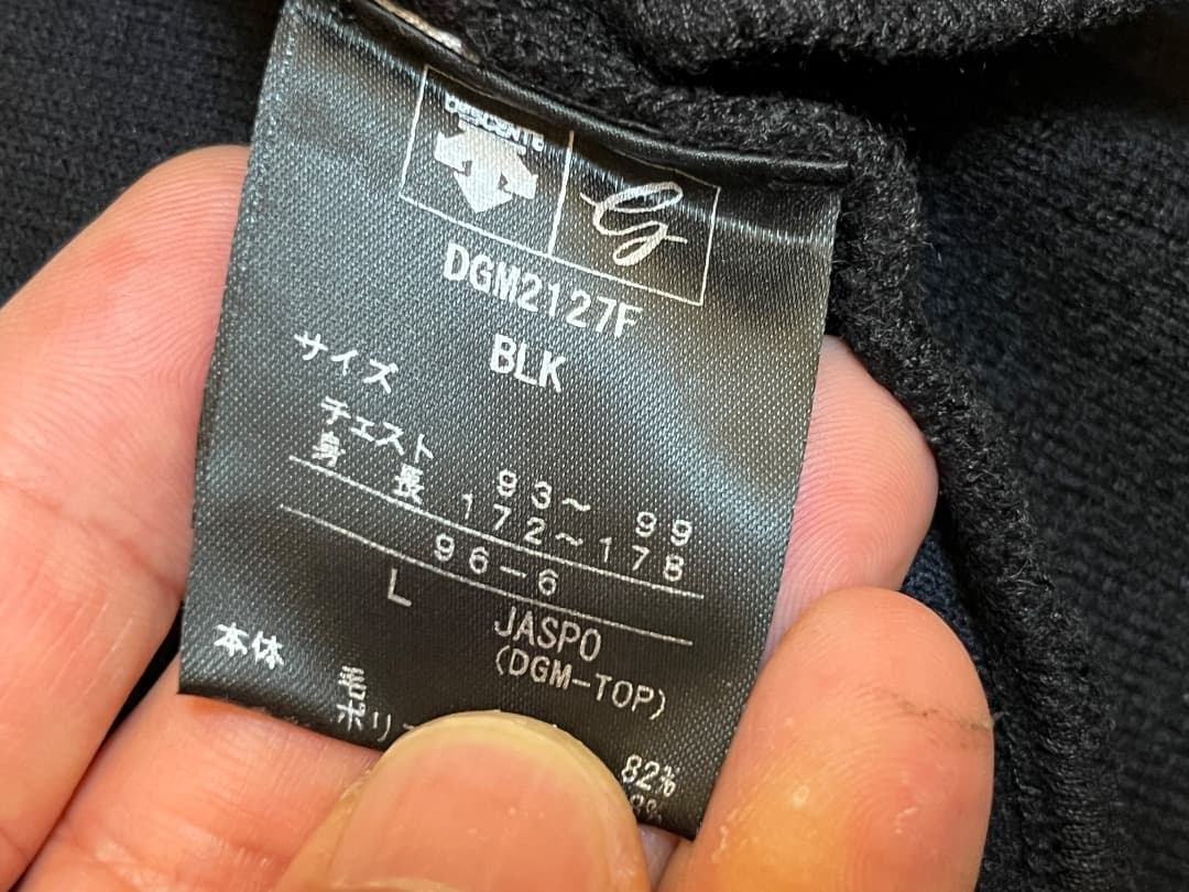 DESCENTE GOLF フルジップ　ニット　セーター