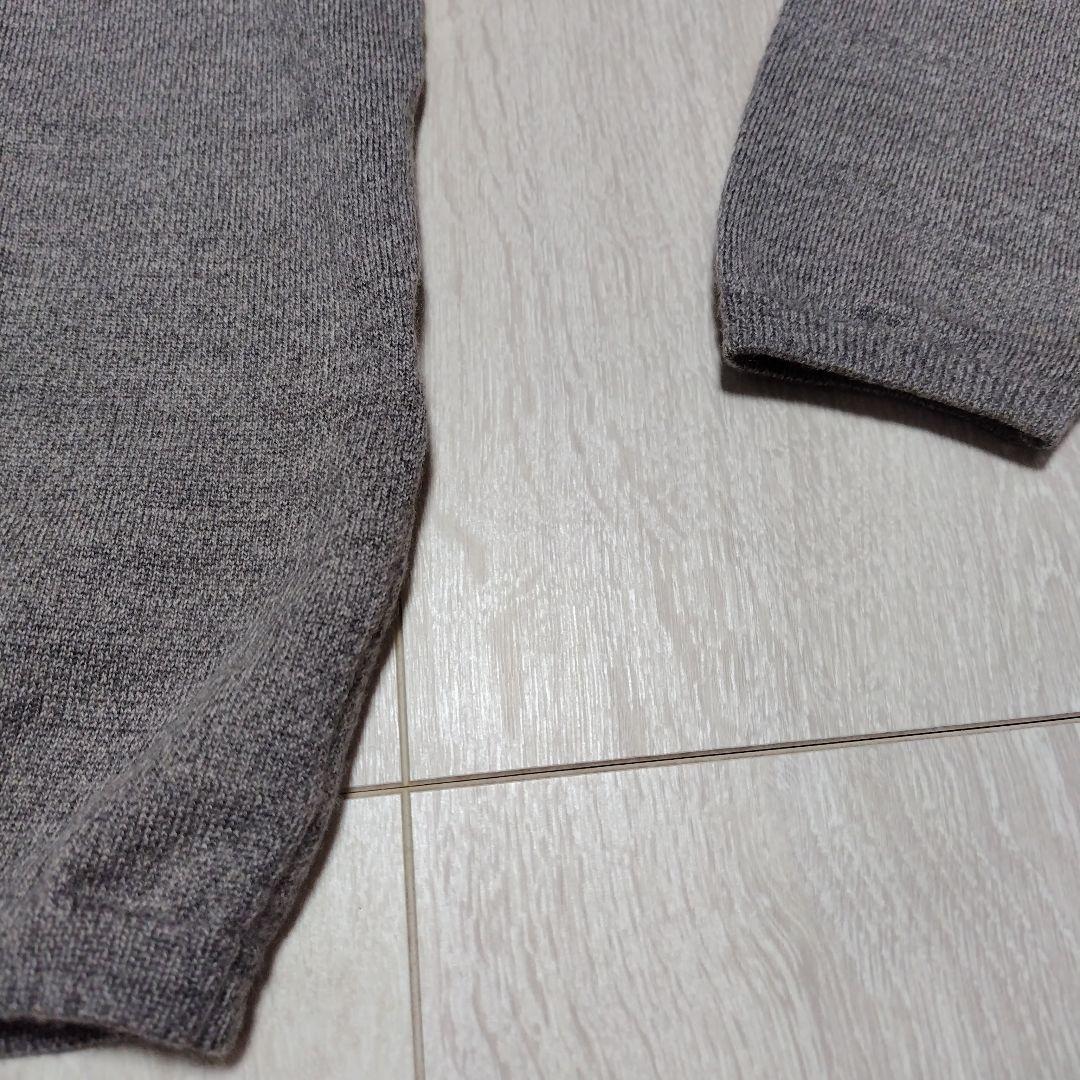 クルチアーニ ライトグレー タートルネック ニット ウール サイズS-M