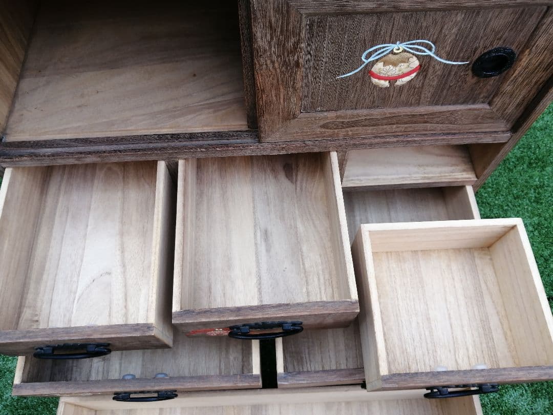 希少　浅草箱長　手許タンス　小箪笥　桐　受注生産　小型チェスト　匿名配送