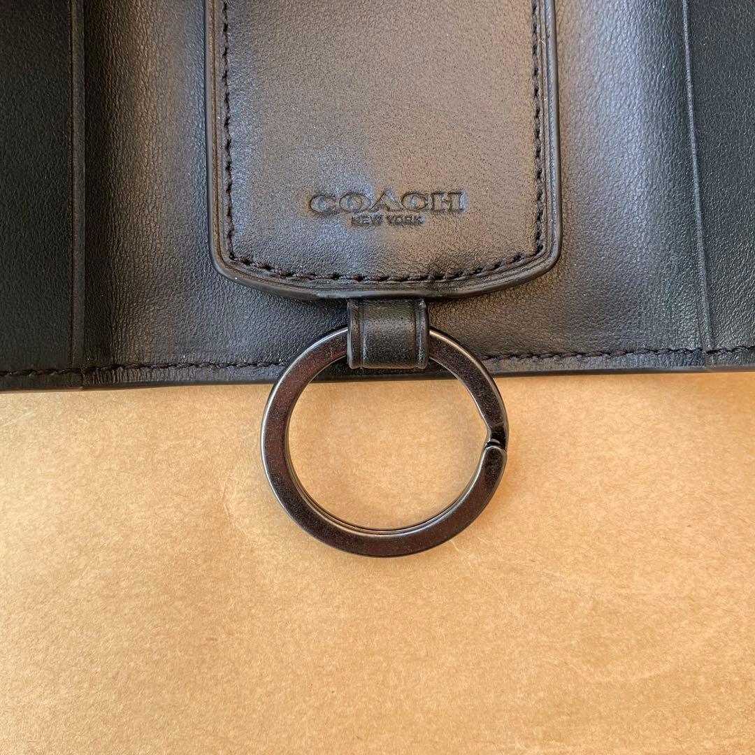 （付属品付き）コーチ　キーホルダー　キーケース　キーリング　ブラック