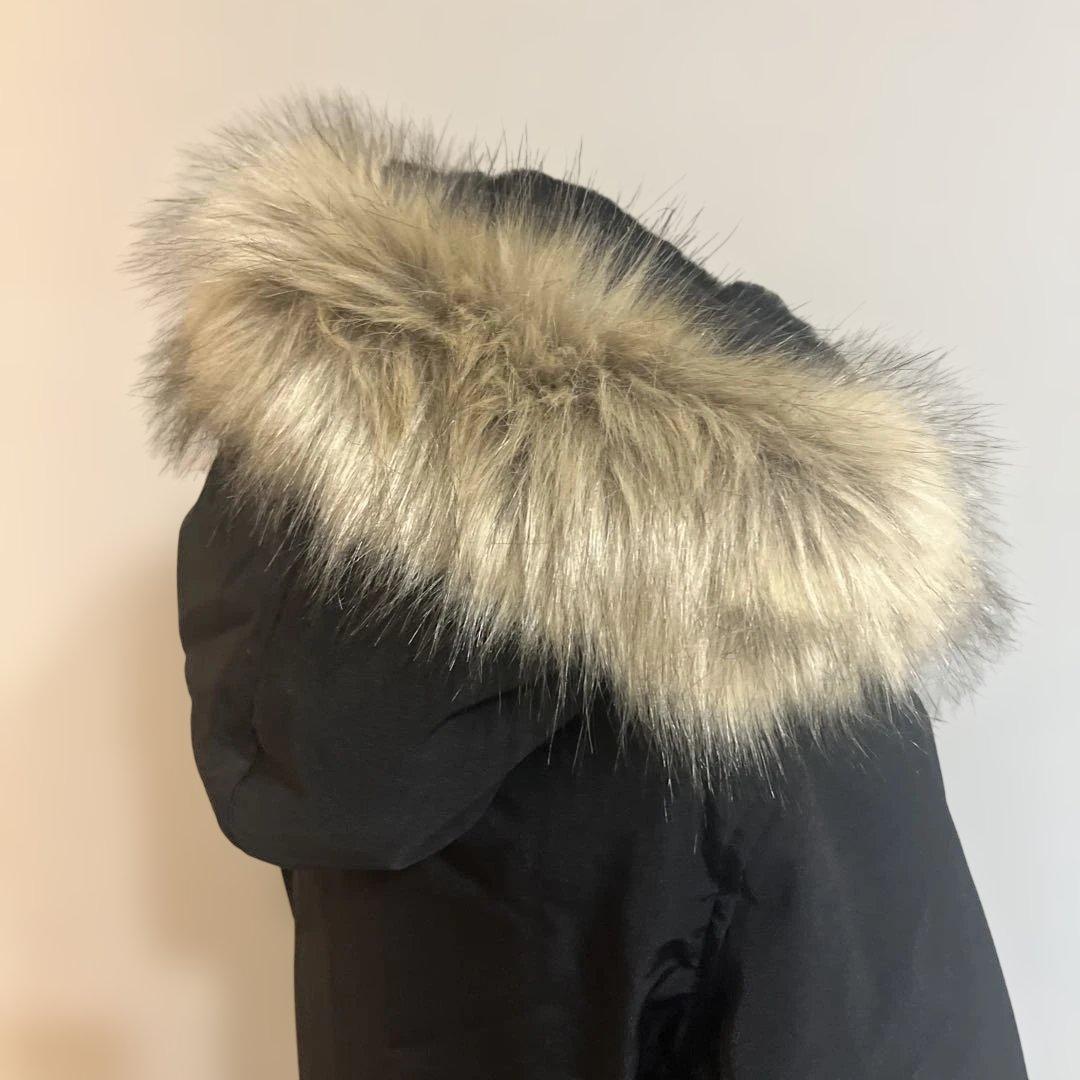 ZARA フード付き　ジャケット　M ブラック　黒　ザラ　ダウン