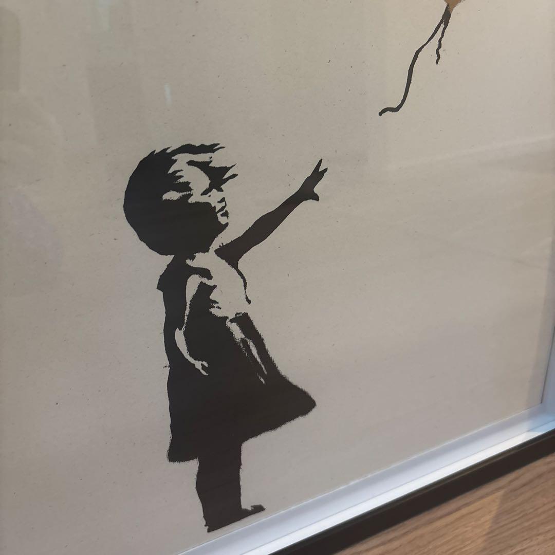 Banksy Girl with Balloon ゴールド　wcp