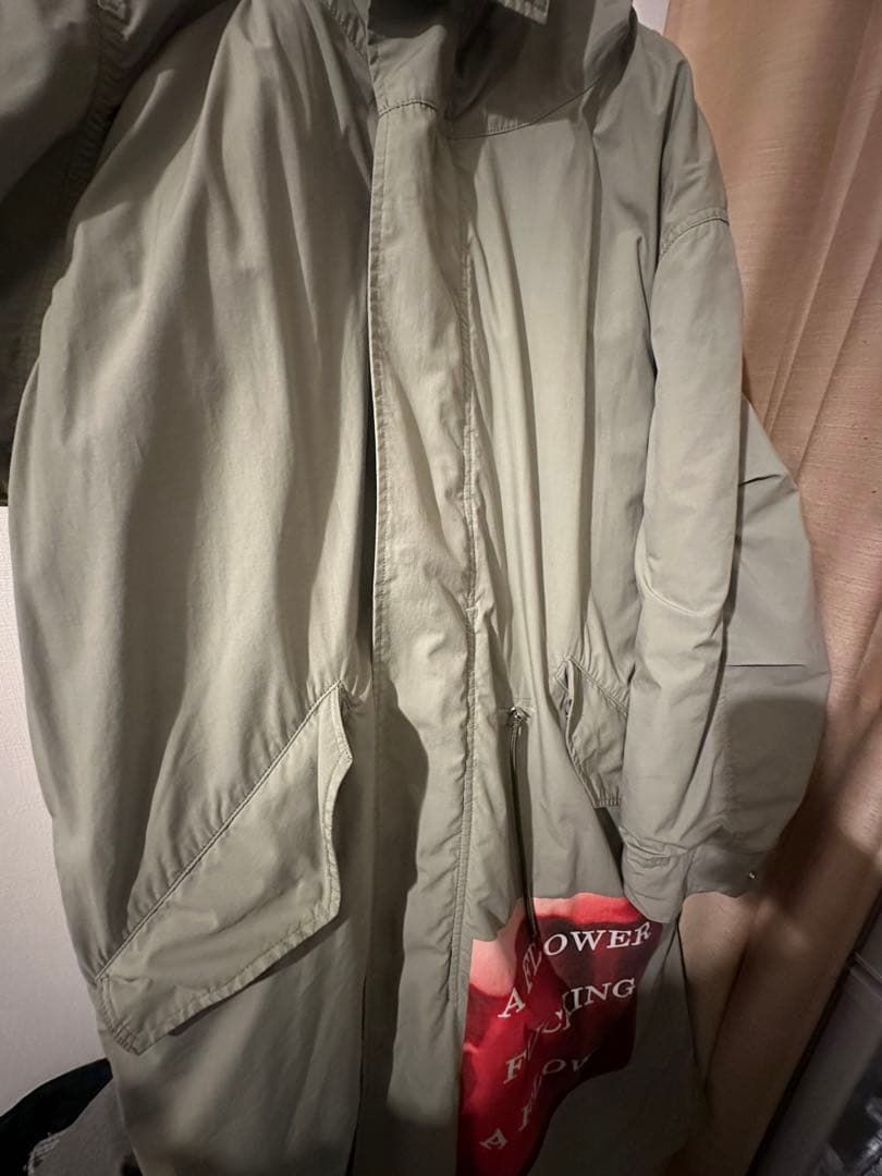 almostblack グラフィックモッズコート