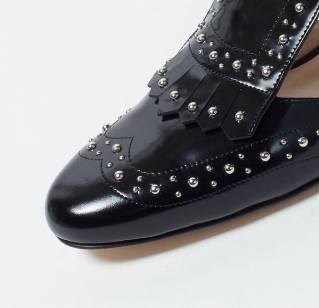 さすけ様用★新品NEBULONI スタッズ付きブラックローファー 74800円