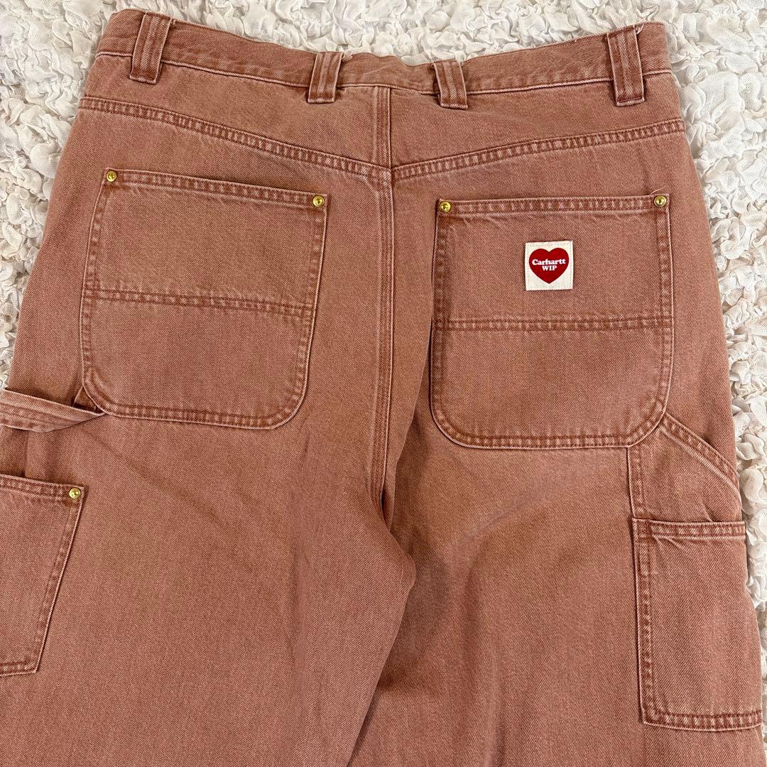 希少カラー　Carhartt WIP ピンク ペインターパンツ　ダブルニー