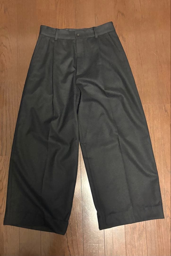 ssstein EXTRA WIDE TROUSERS (2/72梳毛フラノ)