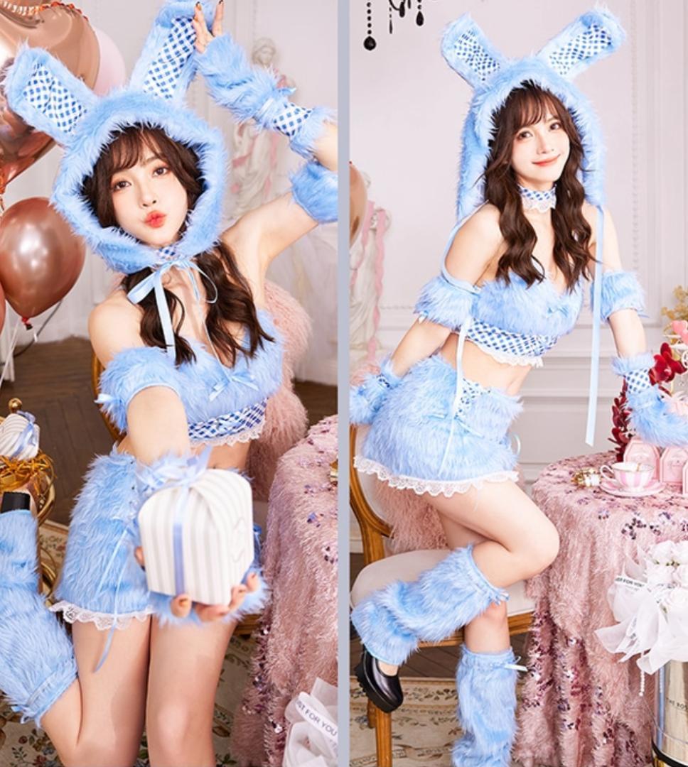 Malymoon　マリームーン　テディバニーギンガムファーセットアップ