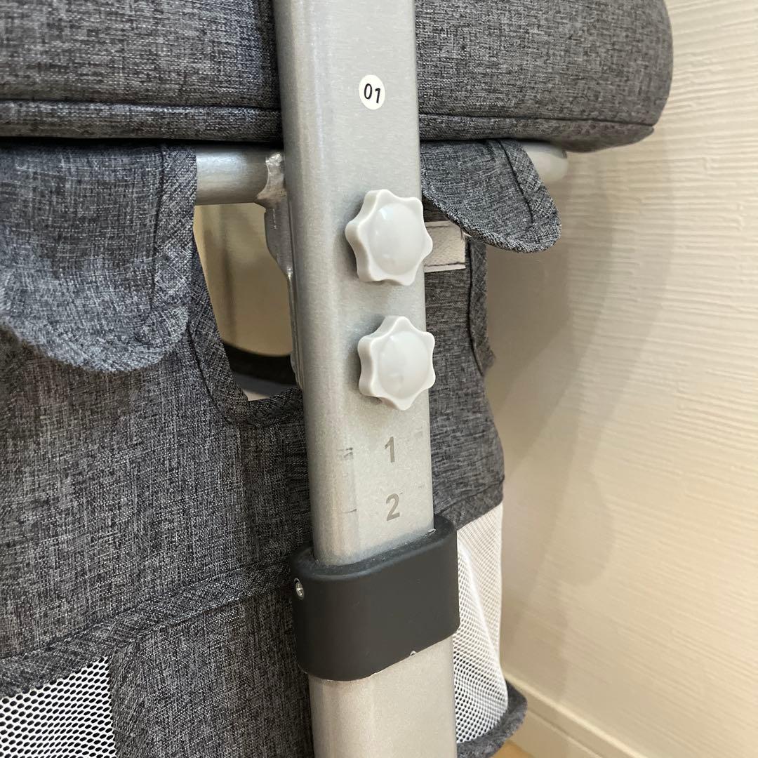 Bellababy 折りたたみベビーベッド グレー