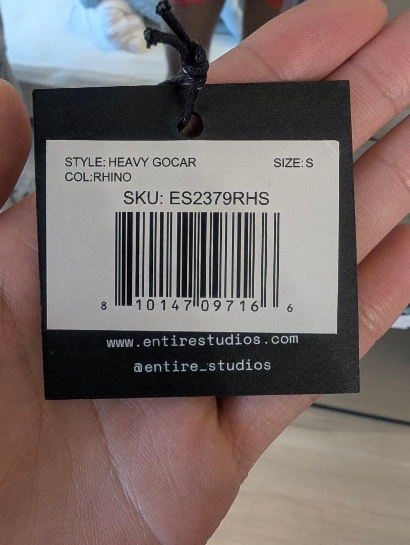 ENTIRE STUDIOS HEAVY GOCAR Sサイズ RHINO