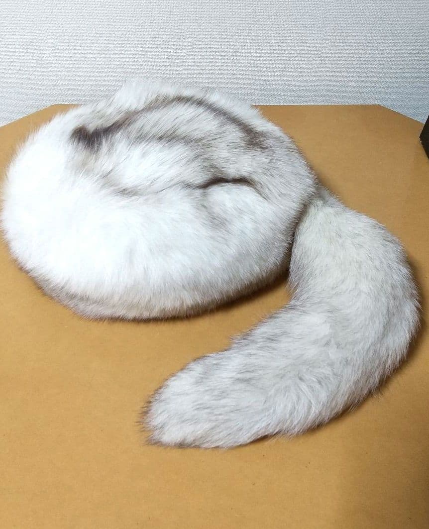 ニチロ毛皮 ブルーフォックス 帽子 ロシアンハット 未使用