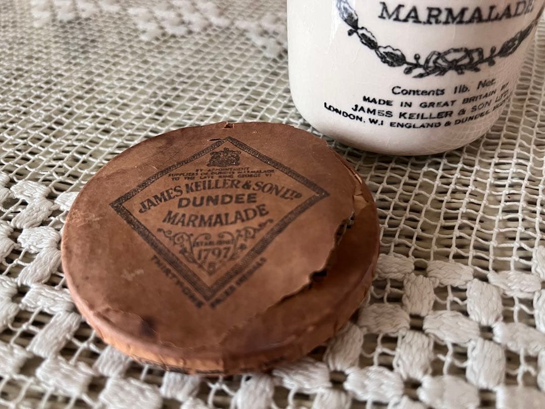 イギリスアンティーク マーマレードジャー ダンディマーマレード DUNDEE