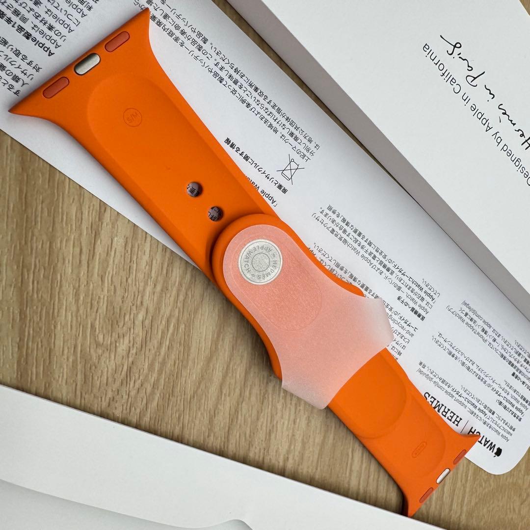 2367 未使用　Apple Watch エルメス　オレンジ　スポーツバンド