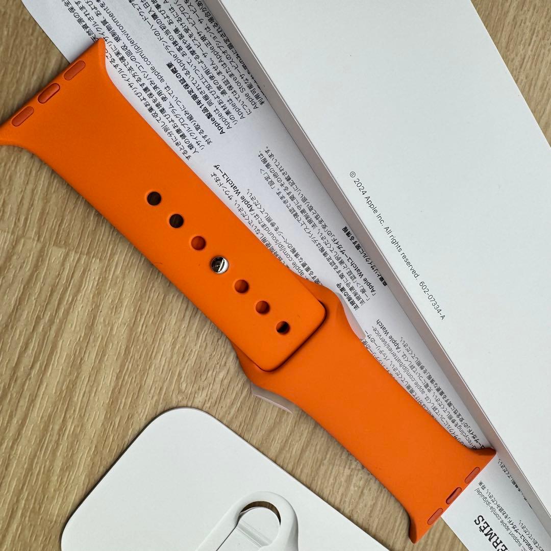 2367 未使用　Apple Watch エルメス　オレンジ　スポーツバンド