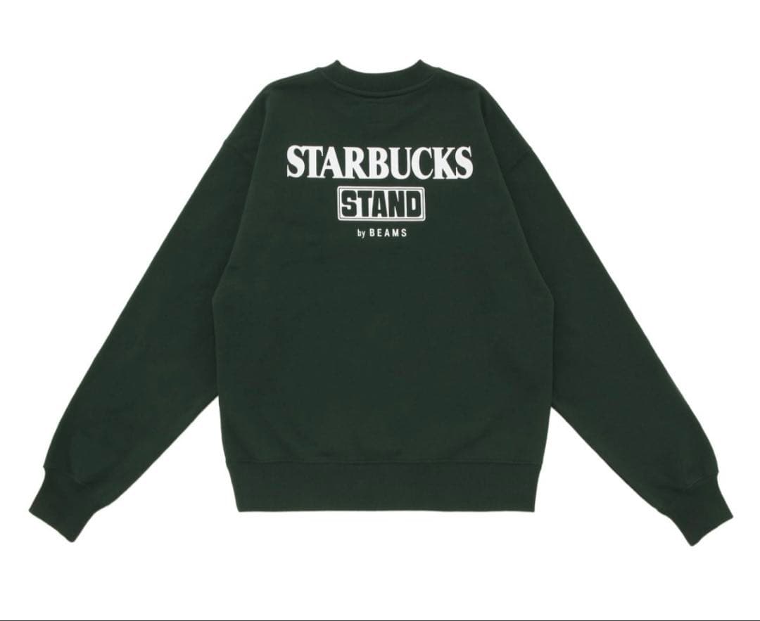 【BEAMS】 スターバックスコラボ　スウェット グリーン