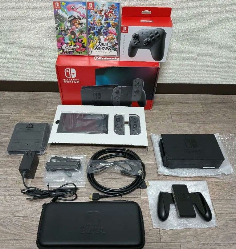Nintendo Switch 本体 +スマブラSP+スプラトゥーン2+プロコン