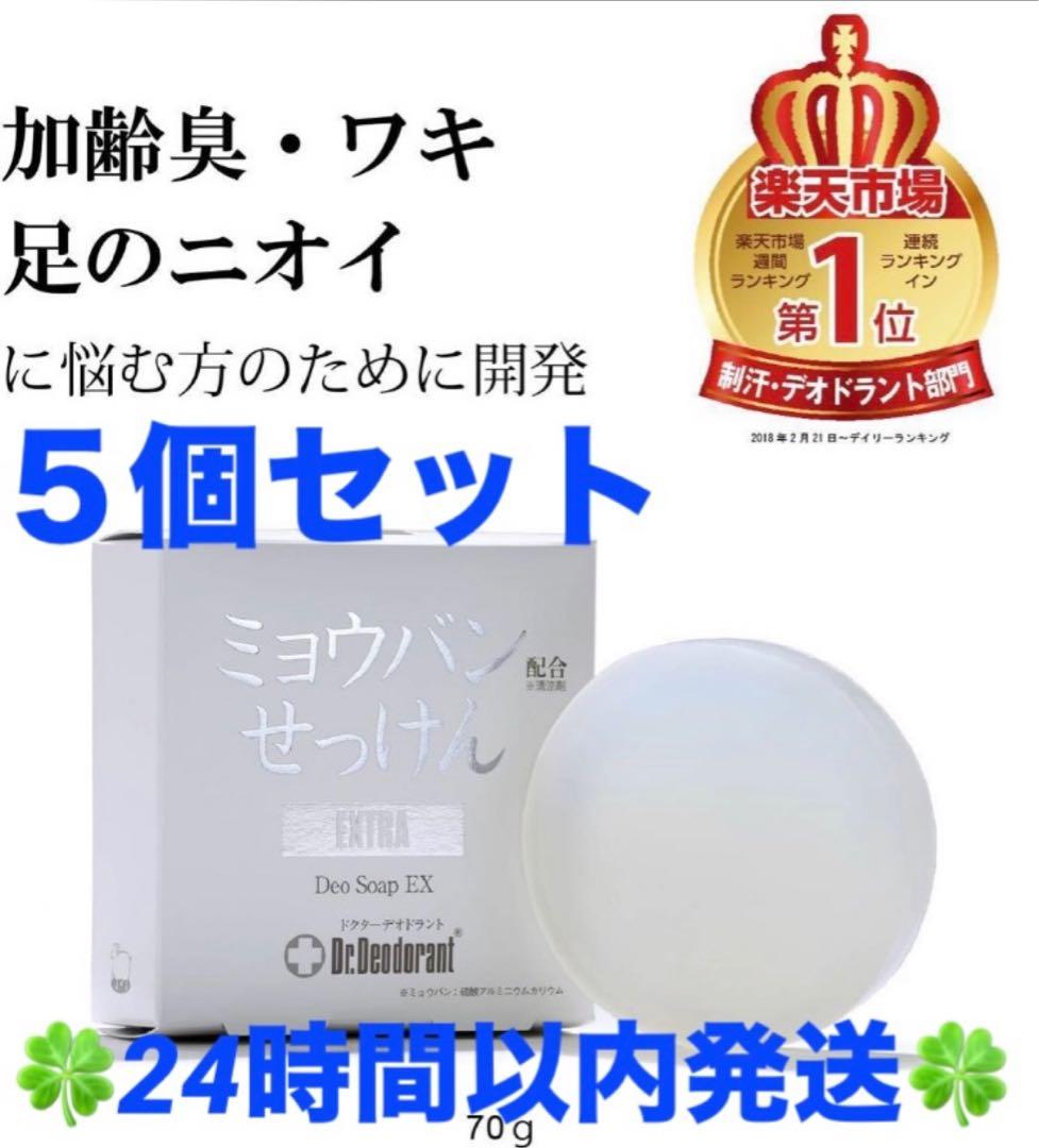 薬用ミョウバンせっけんEX ドクターデオドラント ５個セット ⑥