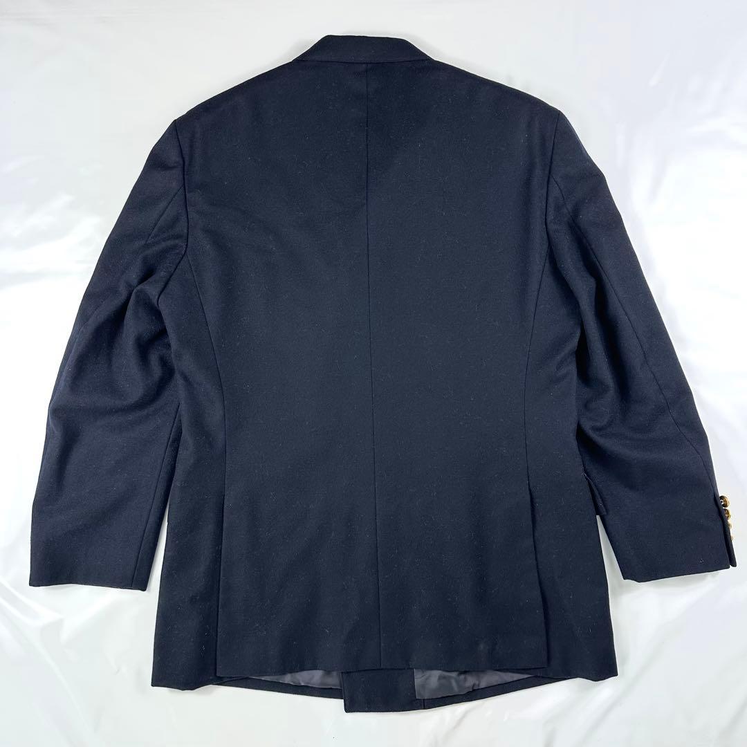 【美品】 J.PRESS 紺ブレ ダブル XL 金ボタン ブレザー ネイビー