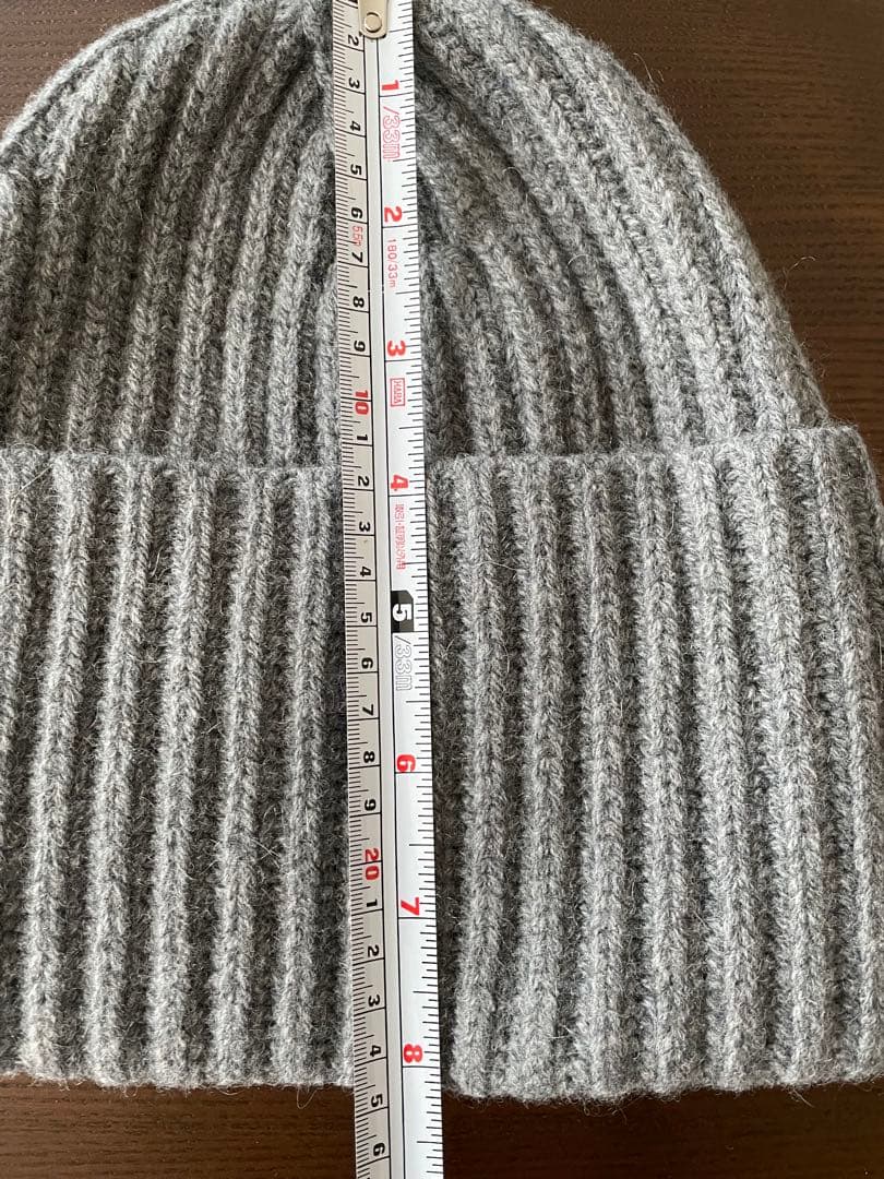 新品未使用 アパルトモン Knit cap グレー ニット帽 ビーニー