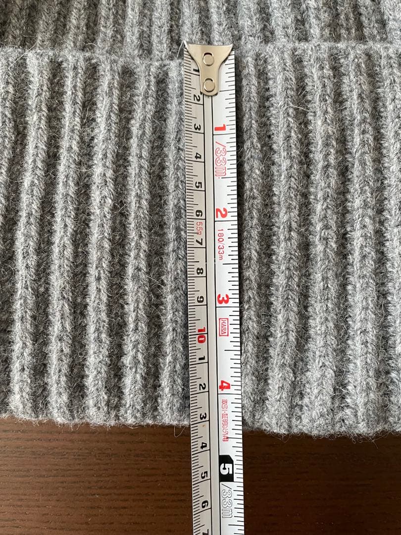 新品未使用 アパルトモン Knit cap グレー ニット帽 ビーニー