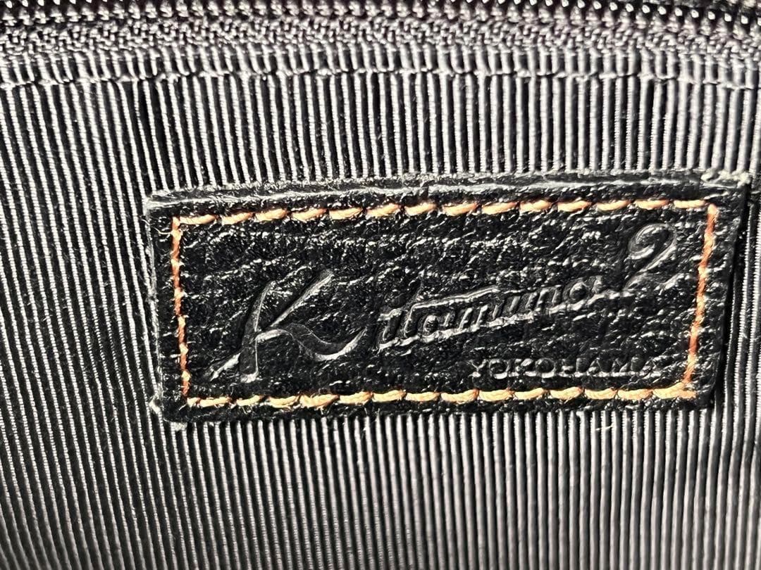 【美品】キタムラ2 レザービジネストート ブラック 自立 A4可