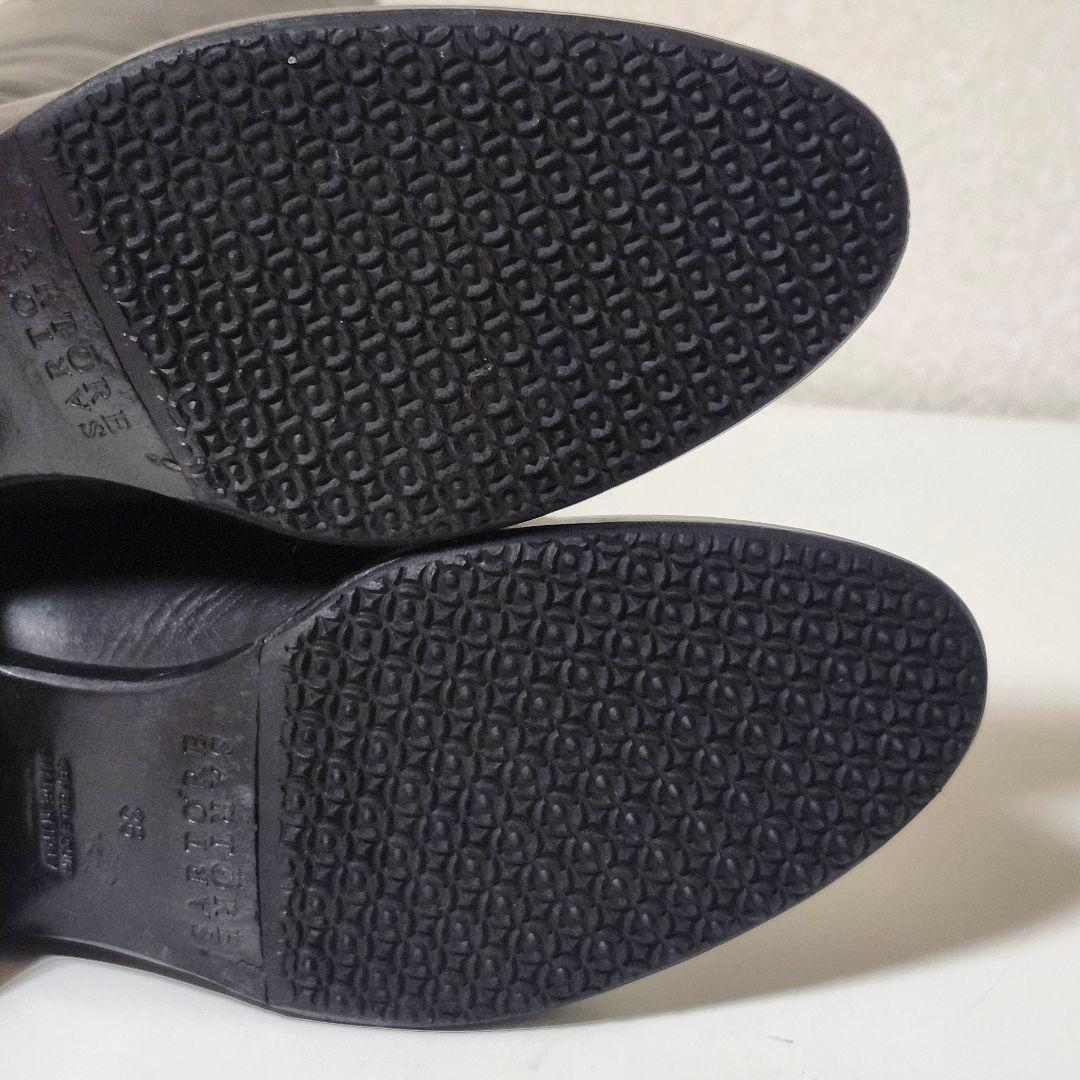 美品 サルトル バックジップ ジョッキーブーツ 36 ブラック