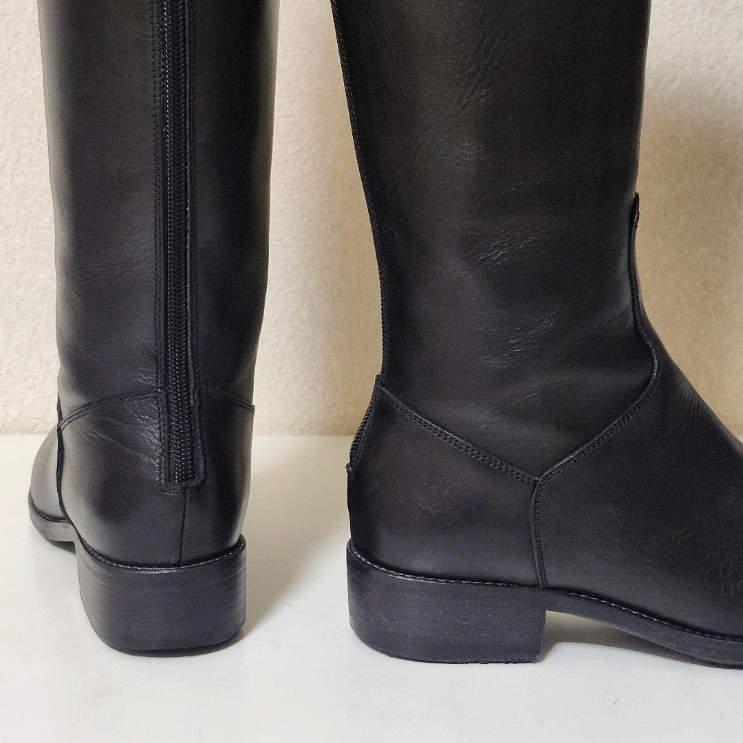 美品 サルトル バックジップ ジョッキーブーツ 36 ブラック