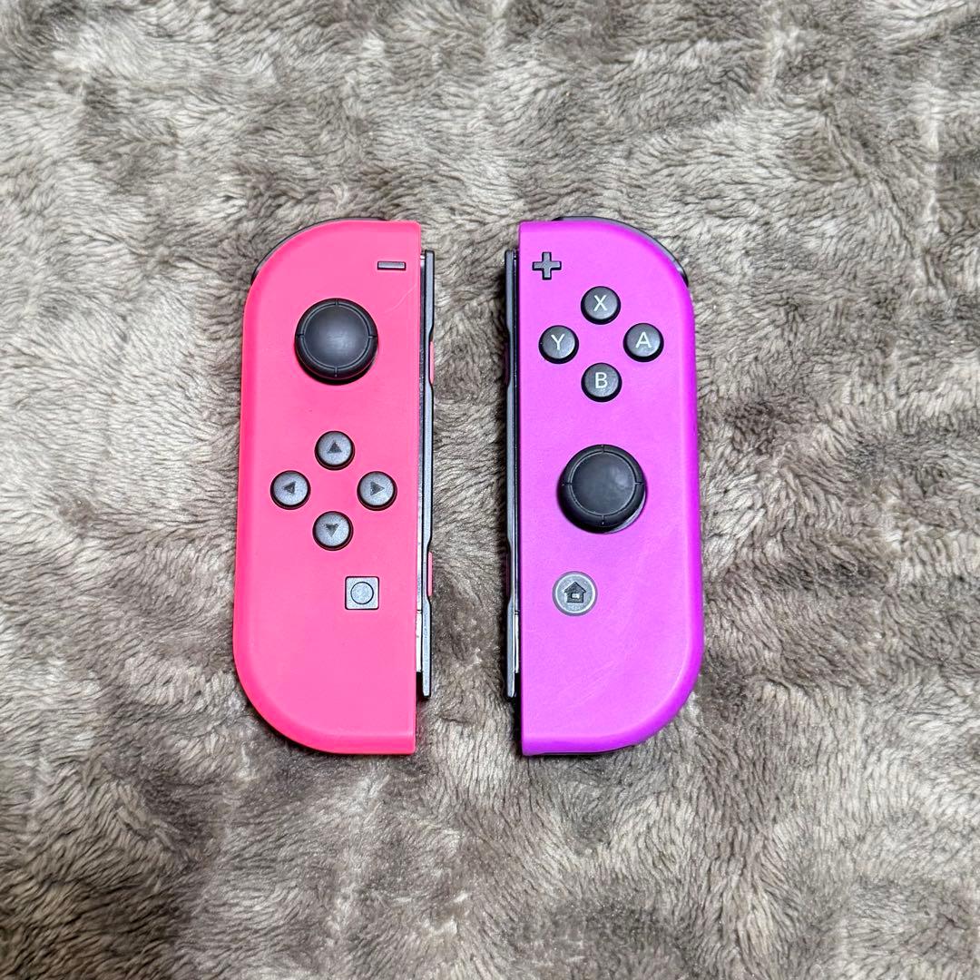 Nintendo switch本体 ジョイコンカスタム ピンク紫 SDカード付き