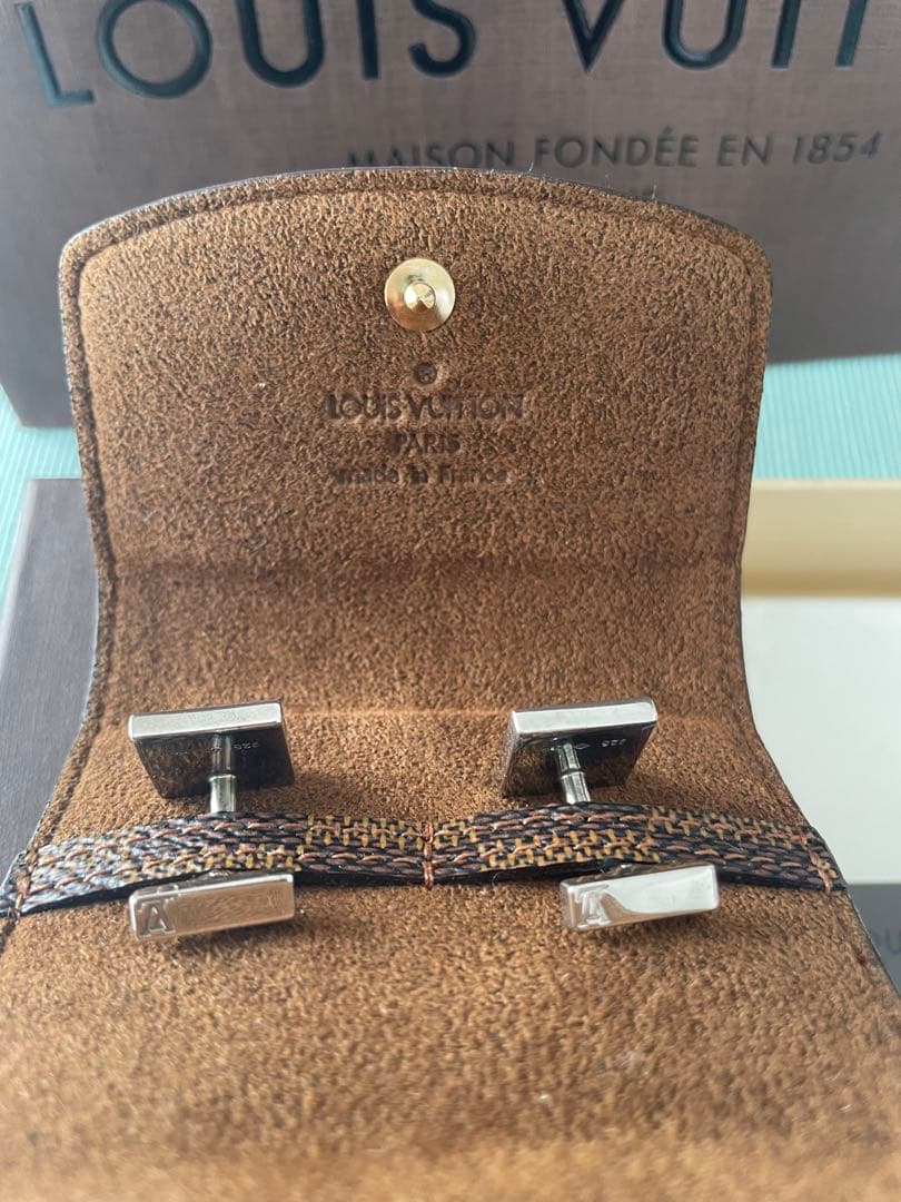 Louis Vuitton カフス　ダミエデザイン
