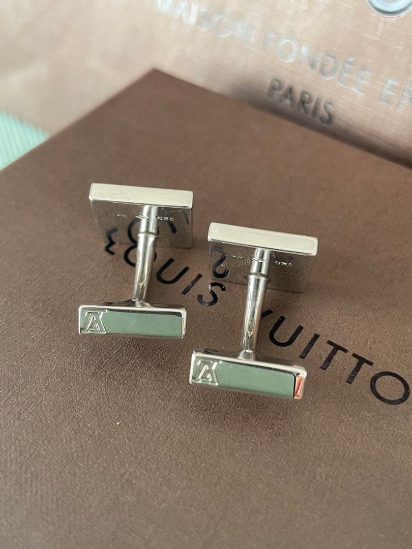 Louis Vuitton カフス　ダミエデザイン