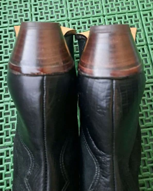 【未使用】カワノ celica 本革ウエスタンブーツ 黒