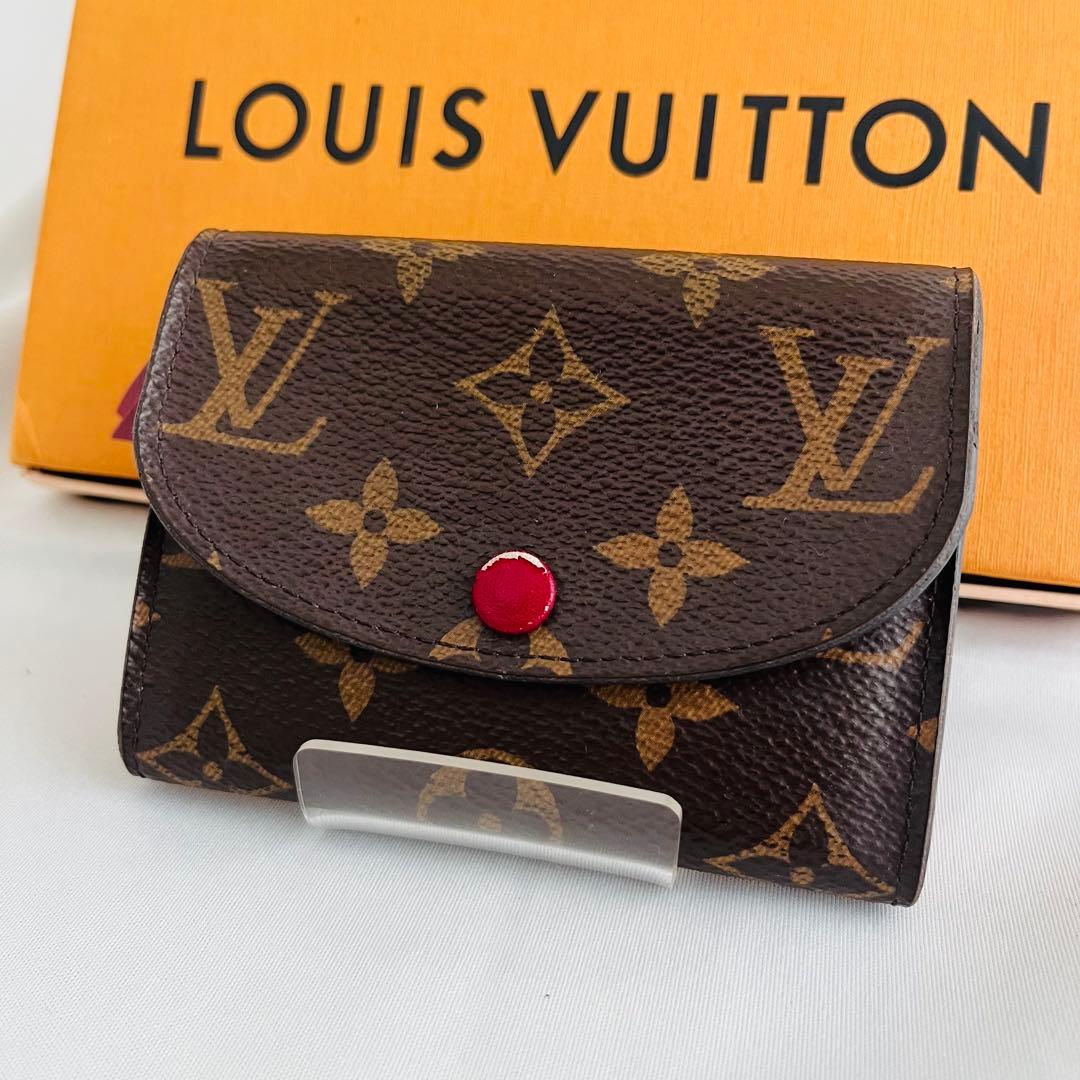 ルイヴィトン ポルトモネロザリ モノグラム 折り財布 カード 小銭入れ