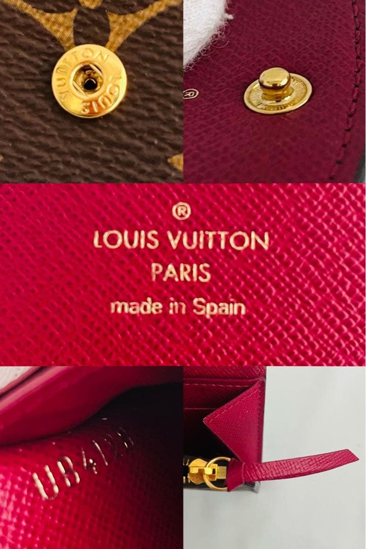 ルイヴィトン ポルトモネロザリ モノグラム 折り財布 カード 小銭入れ