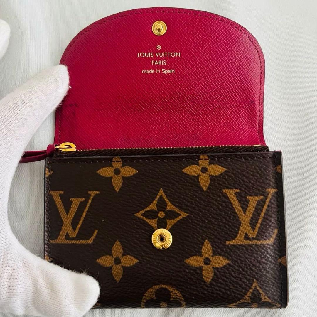 ルイヴィトン ポルトモネロザリ モノグラム 折り財布 カード 小銭入れ