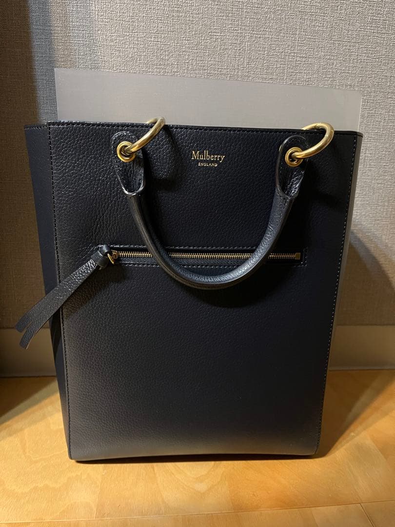m様Mulberry ネイビー トートバッグ