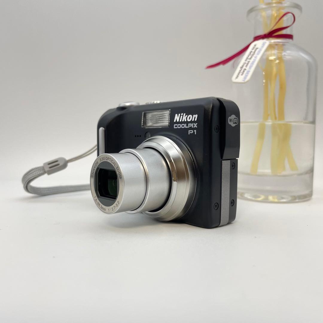 美品✨Nikon coolpix P1✨動作確認済 スマホ転送OK 可愛い 黒♪